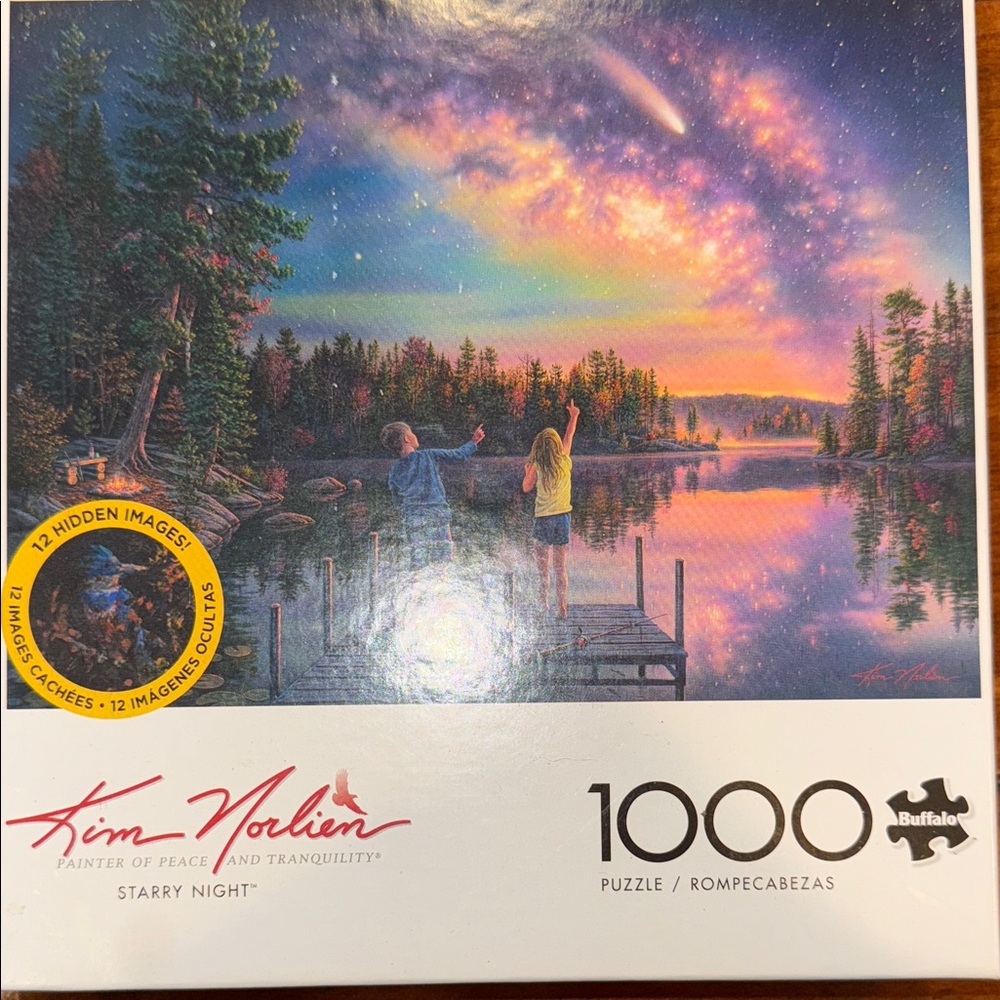 Buffalo David Bitton Starry Night Puzzle with Vibrant Colors